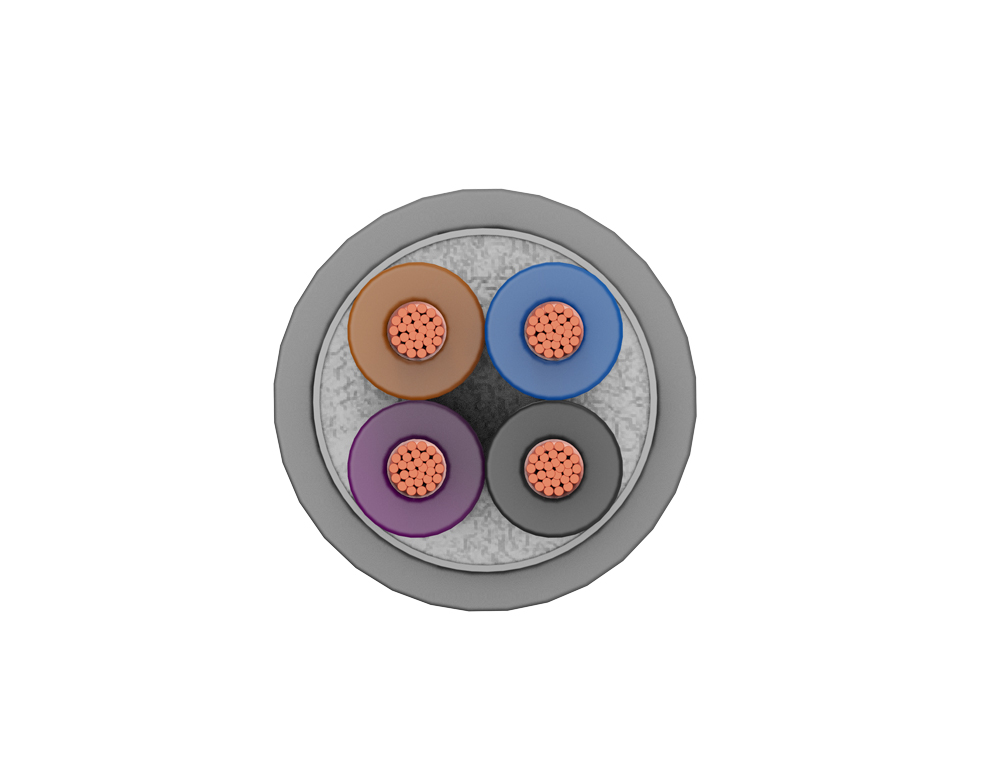 Silicon Rubber Sheath Fluorine Plastic Insulated Control Cable
